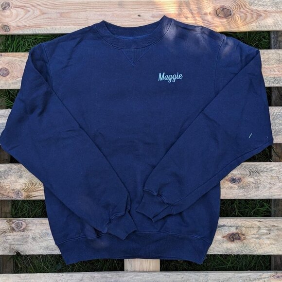 Champion Women's White and Navy Jumper - Picture 1 of 4